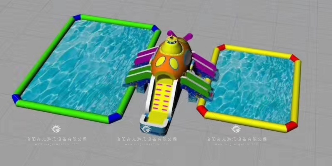 义安深海潜艇儿童乐园充气游泳池